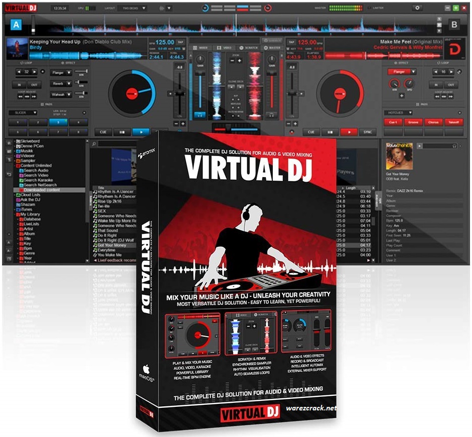 virtual dj home free download 2016